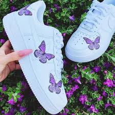 Maybe you would like to learn more about one of these? Purple Butterfly Af1 Purple Nike Shoes Purple Nikes White Nike Shoes