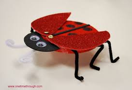 Cute 3d Ladybug Craft One Time Through Ladybug Crafts Insect Crafts Bug Crafts