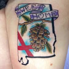 Alabama Alabama Tattoos State Tattoos Pinecone Tattoo