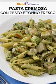 Pasta Con Pesto E Tonno Fresco Ricetta Ricette Idee Alimentari Primi Piatti