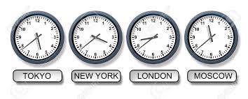 World Time Zone Clocks With A Tokyo New York London And Moscow Clock Representing International Business And The Differ Time Zone Clocks World Time Zones Clock