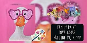 Family Paint Party at Songbirds-Diva Goose