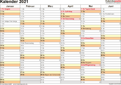 Heute wird der kalender von jeder person verwendet, um ihr persönliches und berufliches leben zu verwalten. Kalender 2021 Zum Ausdrucken In Excel 19 Vorlagen Kostenlos