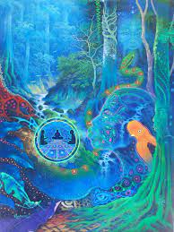 Painting By Ruysen Flores From Ucayali A Region In The Peruvian Rainforest Visionary Art Art Psychedelic Art