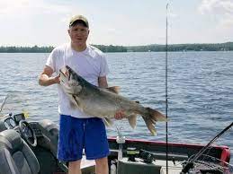 That S A Huge Freshwater Fish Record Breaking Trout Caught On Maine Lake The Boston Globe