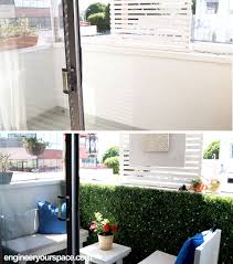 Add shade to your outdoor living areas apartment balcony plant ideas patio shades ideas 10 clever ways to tiny balcony into an outdoor tiny apartment balcony. Diy La Balcony Makeover Engineer Your Space Apartment Decorating Rental Apartment Makeover Cool Apartments