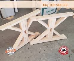 Traditional Table Legs Trestle Legs Unfinished Table Legs Etsy Farm Table Legs Diy Table Legs Farmhouse Table Plans