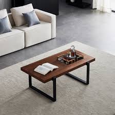 Get the best deals on coffee tables. 17 Stories Minimalist Coffee Table Black Metal Frame With Walnut Top Square Coffee Table Wayfair