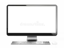 Find the perfect desktop computer screen mockup stock photos and editorial news pictures from getty images. Modern Desktop Computer With Blank Screen 3d Illustration Stock Illustration Illustration Of Computer Isolated 153823221