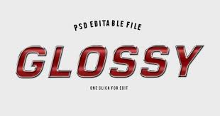 3d Alphabet Red Glossy Text Effect Mockup Text Effects 3d Alphabet Texts