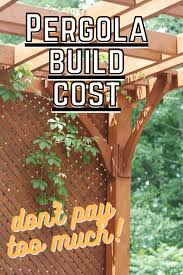 This 10×10 pergola is the ideal trade off between costs and space, so you should probably consider building one for your backyard. What Does It Cost To Build A Pergola Captain Patio