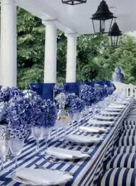 El Azul Monaco Una Tendencia De Color Para Esta Primavera 2013 Cade Disenofloral Beautiful Table Settings Blue White Decor Blue And White