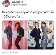 Fans love it so much that they've made plenty of hilarious memes. 78 Tom Holland Zendaya Ideas Tom Holland Holland Tom Holland Spiderman