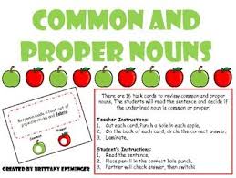 Free Common And Proper Noun Apple Poke Common And Proper Nouns Proper Nouns Worksheet Nouns