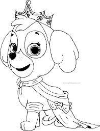 Paw Patrol Prenses Boyama Sayfasi Wallpaper