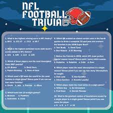 May 12, 2021 · free printable trivia questions and answers knowledge gk quizzes will enable a solver with up to dated knowledge and capacity to hold challenges in any other quizzes she or he faces. 8 Best Printable Football Trivia Questions And Answers Printablee Com