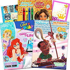 Download Disney Coloring And Activity Book Assortment Bundle 3 Books Featuring Princess Elena Of Avalor Moana With Door Hanger Disney Books Educational Toys Planet