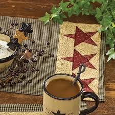 Country Star Table Runner Walmart Com Country Table Runner Table Runners Primitive Tables