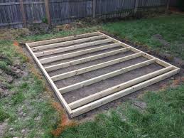 Build A Shed Floor With Pressure Treated Wood Shed Floor Shed Base Building A Shed