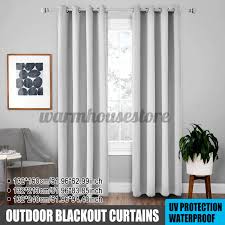 Kate aurora hotel heavy duty 10 gauge vinyl shower curtain liners. Outdoor Blackout Curtains Patio Uv Protection Waterproof Curtains Shower Curtain Shopee Singapore
