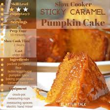 With plenty of bold italian flavors, the pasta cooks in the slow cooker with the meat sauce. Pumpkin Cake Pumpkin Dump Cake Slow Cooker Dessert Platter Talk