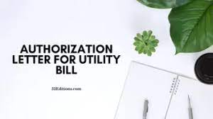 Act on my/our behalf in all matters concerning my/our new york city water board water/sewer account(s). Authorization Letter For Utility Bill Free Letter Templates