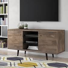 Norloti Floating Entertainment Center For Tvs Up To 70 Solid Wood Tv Stand Modern Rustic Interiors Tv Stand