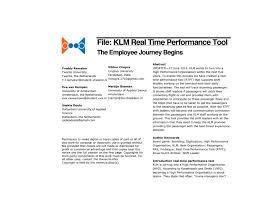 Research Paper Klm By Medialab Amsterdam Issuu