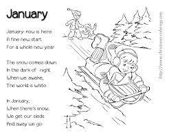 January Poem Winter Poems Kindergarten Poems Preschool Poems