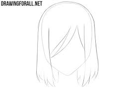 This tutorial illustrates how to draw anime and manga hair with twelve step by step drawings of common anime and manga hairstyles for a female character. How To Draw Anime Hair