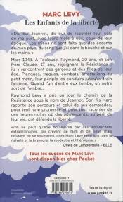 Ce roman a été publié en 2007 aux editions robert laffont. Les Enfants De La Liberte Marc Levy Livres Furet Du Nord