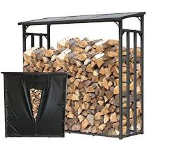 Quick Star Support De Bois De Chauffage 143x70x145cm Avec Protection Contre Les Intemperies Bois De Chauffage Etagere Metal Bois