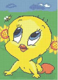 Tweety Bird Cross Stitch Pattern Tweety Bird Disney Cross Stitch Cross Stitch Flowers Cross Stitch Patterns