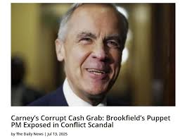 New nickname Carbon Con Carney "Canada's new PM's past in Brazil comes to  light Tuesday, March 11th 2025