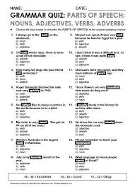 Grammar Quiz Parts Of Speech Http Esltopics Com Vocabulary Quizzes Libros Para Aprender Ingles Gramatica Del Ingles Gramatica Inglesa