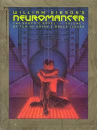 Neuromancer Graphic Novel Book Cover Illustration William Gibson Books