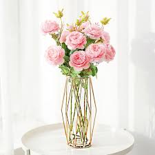 A charming diy wall decoration. Gold Flower Vase