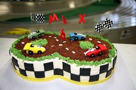 8th Birthday Cake For 8 Year Old Boy Figure 8 Racetrack For 8th Birthday Checkerboard Cake Race Car Cakes Cupcake Cakes Cake
