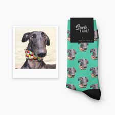 Custom face mash dog socks with your text. Sock That Your Favorite Custom Sock Brand