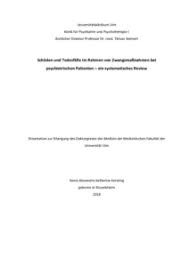 Ein lebenslauf enthält die bisherigen stationen deines beruflichen werdegangs, angaben zu deiner ausbildung, berufserfahrung und deinen erworbenen qualifikationen. Schaden Und Todesfalle Im Rahmen Von Zwangsmassnahmen Bei Psychiatrischen Patienten Ein Systematisches Review