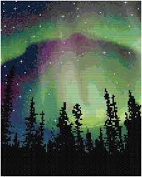 I've tried to organise them into different areas such as samplers, holidays, weddings, children's and alphabet. Northern Lights Downloadable Pdf Pattern For Cross Stitch Polar Bear Stars Geometric Boho Sewing Fiber Craft Supplies Tools Jewellerymilad Com