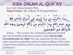 Riba adalah perbuatan yang diharamkan dalam islam. Hukum Riba Dalam Islam Steemit