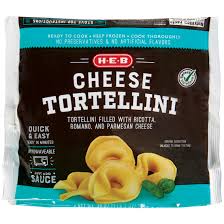 (9 oz.) refrigerated cheese tortellini, uncooked 2 cups frozen broccoli florets 4 oz. H E B Select Ingredients Cheese Tortellini Shop Entrees Sides At H E B