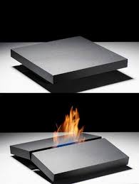 Fireplace On Your Coffee Table By Porsche Studio Design Portable Fireplace Design Fireplace