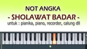 Bingung cari not angka lagu untuk lagu wajib nasional?. Not Angka Sholawat Badar By Denny Ranch Youtube Chanel Youtube