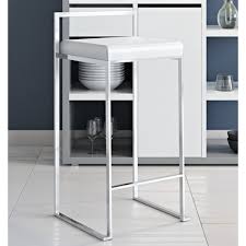 Found It At Allmodern 27 Square Stainless Steel Bar Stool White Bar Stools Bar Stools Stainless Steel Bar Stools