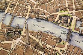 London & partners, 169 union street, london, se1 0ll. London England Map 2012 In Old Style Oc Papertowns