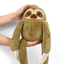Crushed camel / flat minky chocolate | sofro soft. Free Pattern Friday Sloth Plush Choly Knight