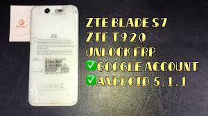 Then you go to the main tab, scan the ports and choose the port generated by the cell phone.go to the reset frp option . Zte Blade S7 Zte T920 Unlock Frp Android 5 1 1 Google Account Youtube