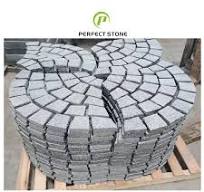 G603 and G654 Grey Granite Meshed Cobblestone in Driving Way ...